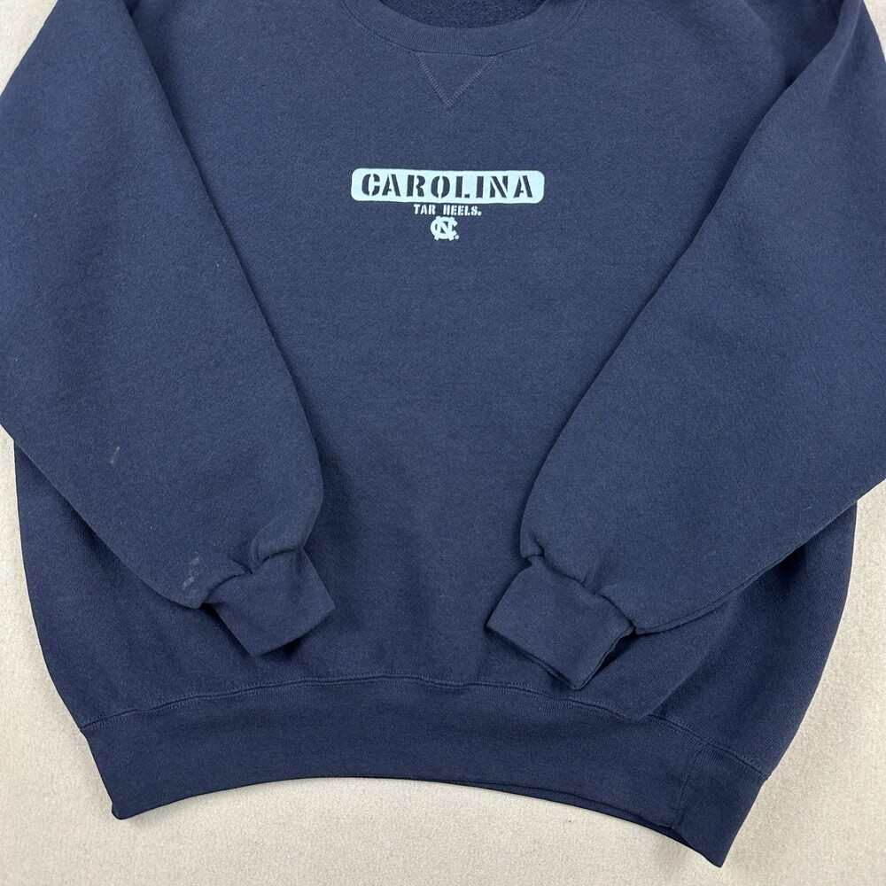 Vintage North Carolina Tar Heels Sweatshirt Men Large Blue M.J. Soffe NCAA L - Picture 3 of 9
